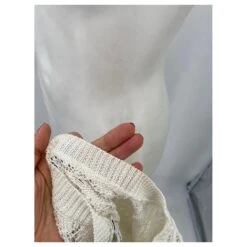 Christian Dior DIOR Maille T.fr 34 Cotton Blanc -Outlet Élégance DIOR 837345 5