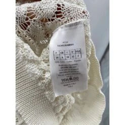 Christian Dior DIOR Maille T.fr 34 Cotton Blanc -Outlet Élégance DIOR 837345 6