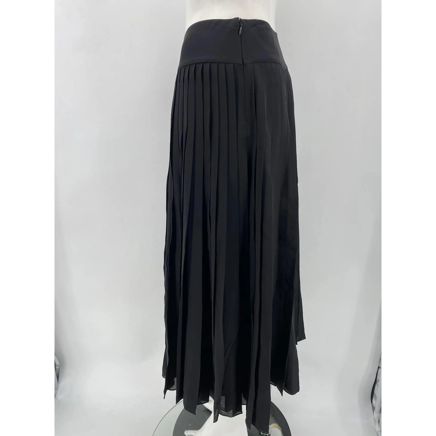 CHRISTIAN DIOR Jupes T.fr 38 Silk Noir 3 CHRISTIAN DIOR Jupes T.fr 38 Silk Noir – Image 3