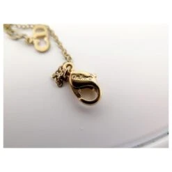VINTAGE COLLIER PENDENTIF CHRISTIAN DIOR COEUR & LOGO CD ACIER DORE PENDANT Doré -Outlet Élégance DIOR 843411 4