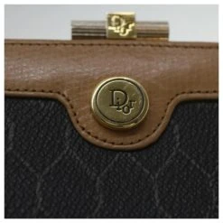 Christian Dior Honeycomb Canvas Porte-Monnaie PVC Cuir Noir Auth 37872 18 Christian Dior Honeycomb Canvas Porte-Monnaie PVC Cuir Noir Auth 37872 -Outlet Élégance DIOR 844078 9