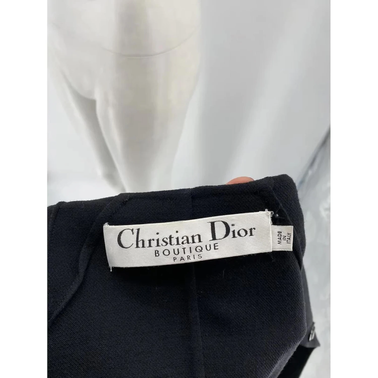 Christian Dior Vestes DIOR T.fr 36 Wool Noir 5 Christian Dior Vestes DIOR T.fr 36 Wool Noir – Image 5