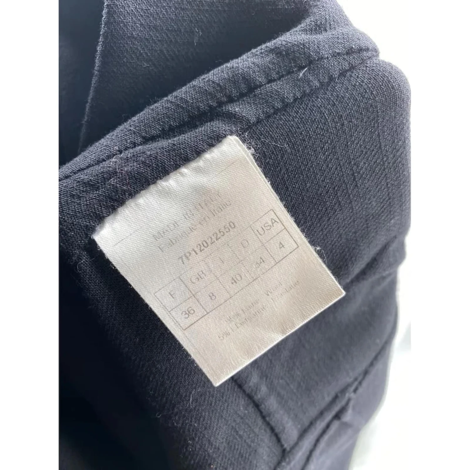 Christian Dior Vestes DIOR T.fr 36 Wool Noir 6 Christian Dior Vestes DIOR T.fr 36 Wool Noir – Image 6