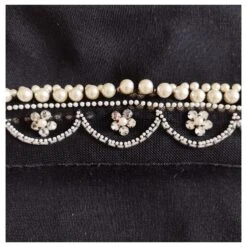 Robe Dior Noir Avec Strass Et Perles -Outlet Élégance DIOR 847632 10