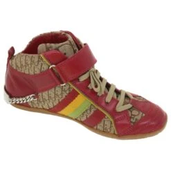 Baskets Christian Dior Rasta Color Baskets Cuir Toile 35 Authentification Rouge 37995 12 Baskets Christian Dior Rasta Color Baskets Cuir Toile 35 Authentification Rouge 37995 -Outlet Élégance DIOR 848684 3