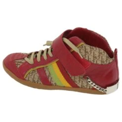 Baskets Christian Dior Rasta Color Baskets Cuir Toile 35 Authentification Rouge 37995 14 Baskets Christian Dior Rasta Color Baskets Cuir Toile 35 Authentification Rouge 37995 -Outlet Élégance DIOR 848684 5