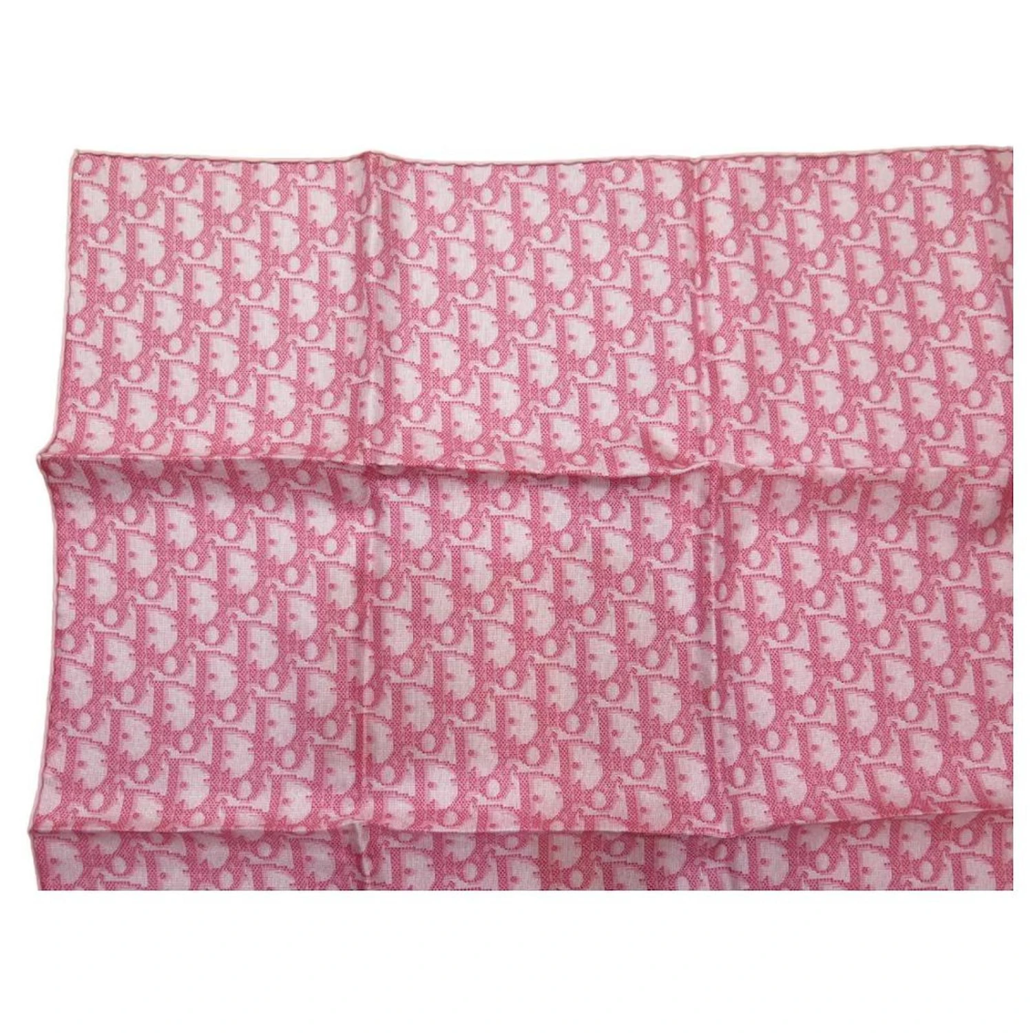 NEUF FOULARD CHRISTIAN DIOR CARRE 70 TOILE MONOGRAMME OBLIQUE SOIE SCARF Rose 2 NEUF FOULARD CHRISTIAN DIOR CARRE 70 TOILE MONOGRAMME OBLIQUE SOIE SCARF Rose – Image 2