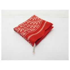 FOULARD CHRISTIAN DIOR CARRE 70 TOILE MONOGRAMME OBLIQUE ROUGE SOIE SCARF -Outlet Élégance DIOR 849209 4