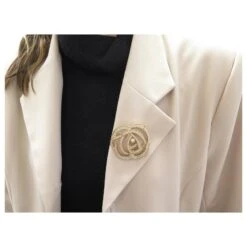 Autres Bijoux VINTAGE BROCHE CHRISTIAN DIOR FLEUR ET STRASS EN METAL DORE FLOWER BROOCH Doré -Outlet Élégance DIOR 849222 8