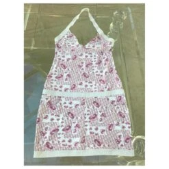 ROBE DIOR TOILE DE JOUY ROSE Blanc -Outlet Élégance DIOR 849486 5