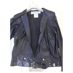 Veste DIOR Cuir D'agneau Plongé Noir -Outlet Élégance DIOR 850455 6