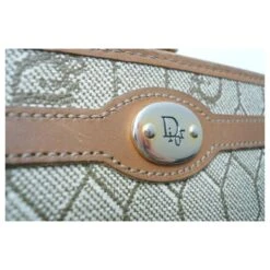 CHRISTIAN DIOR Porte Chéquier Et Porte Monnaie Toile Monogramé Vintage TBE Beige -Outlet Élégance DIOR 851240 3