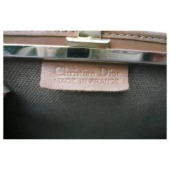 CHRISTIAN DIOR Porte Chéquier Et Porte Monnaie Toile Monogramé Vintage TBE Beige -Outlet Élégance DIOR 851240 8