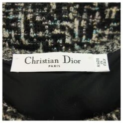 ***Robe Sans Manches En Tweed Christian Dior Noir -Outlet Élégance DIOR 851294 3