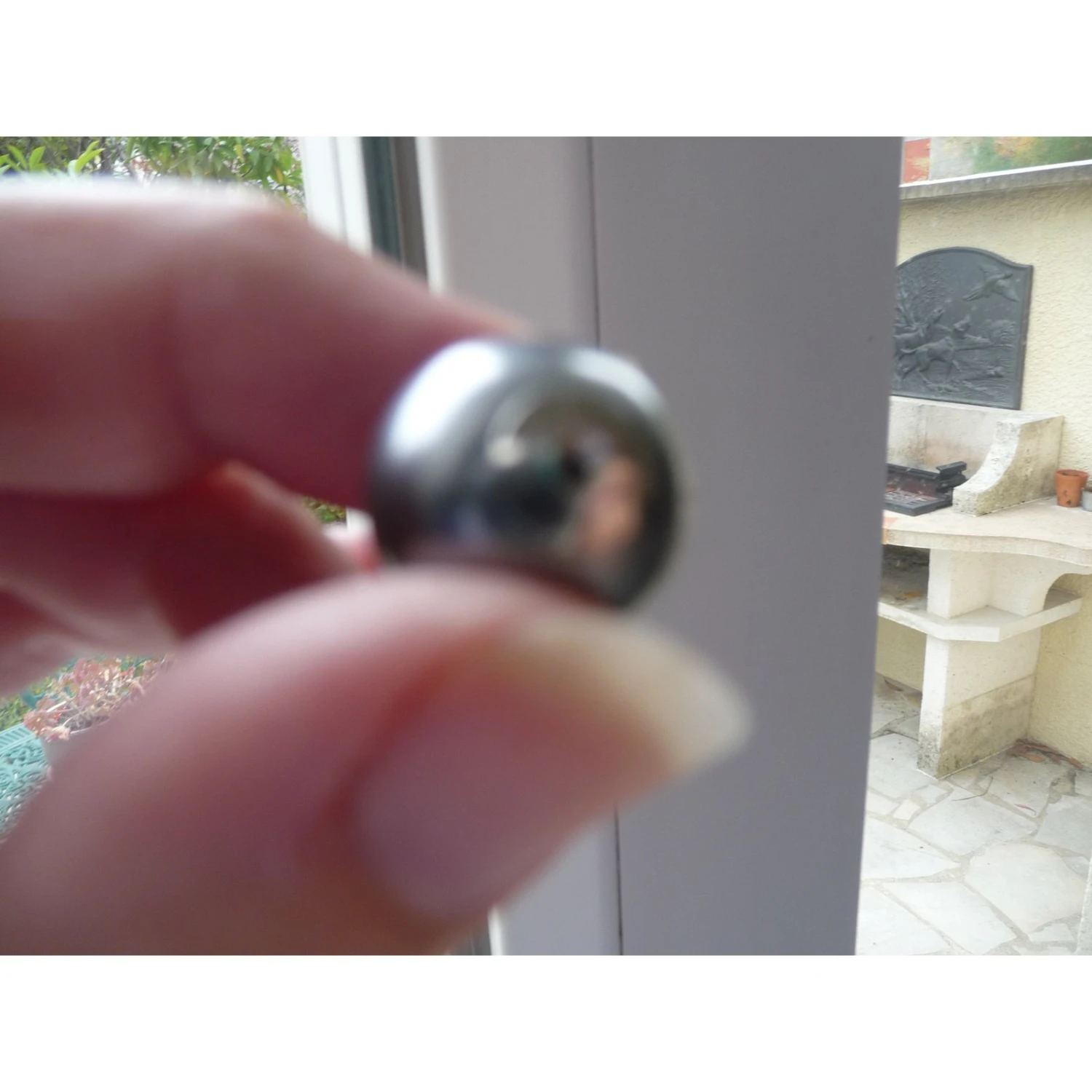 Dior Boucles D'oreille Gris Anthracite 4 Dior Boucles D'oreille Gris Anthracite – Image 4