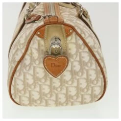Christian Dior Trotter Sac à Bandoulière En Toile Beige 07-BO-0076 Auth 38095 -Outlet Élégance DIOR 854365 4
