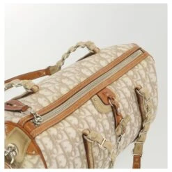 Christian Dior Trotter Sac à Bandoulière En Toile Beige 07-BO-0076 Auth 38095 -Outlet Élégance DIOR 854365 6