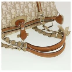 Christian Dior Trotter Sac à Bandoulière En Toile Beige 07-BO-0076 Auth 38095 -Outlet Élégance DIOR 854365 7
