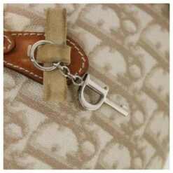 Christian Dior Trotter Sac à Bandoulière En Toile Beige 07-BO-0076 Auth 38095 -Outlet Élégance DIOR 854365 8