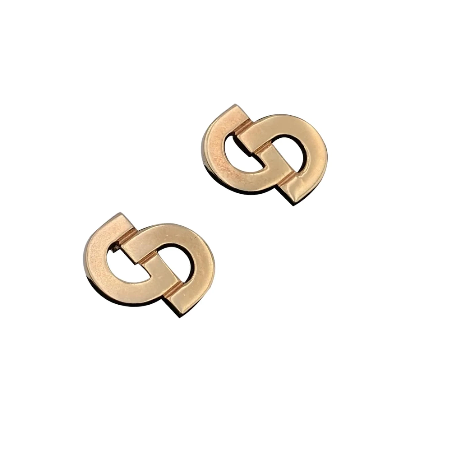 Christian Dior Boucles D'oreilles Vintage à Clip Avec Logo CD En Métal Doré 2 Christian Dior Boucles D'oreilles Vintage à Clip Avec Logo CD En Métal Doré – Image 2