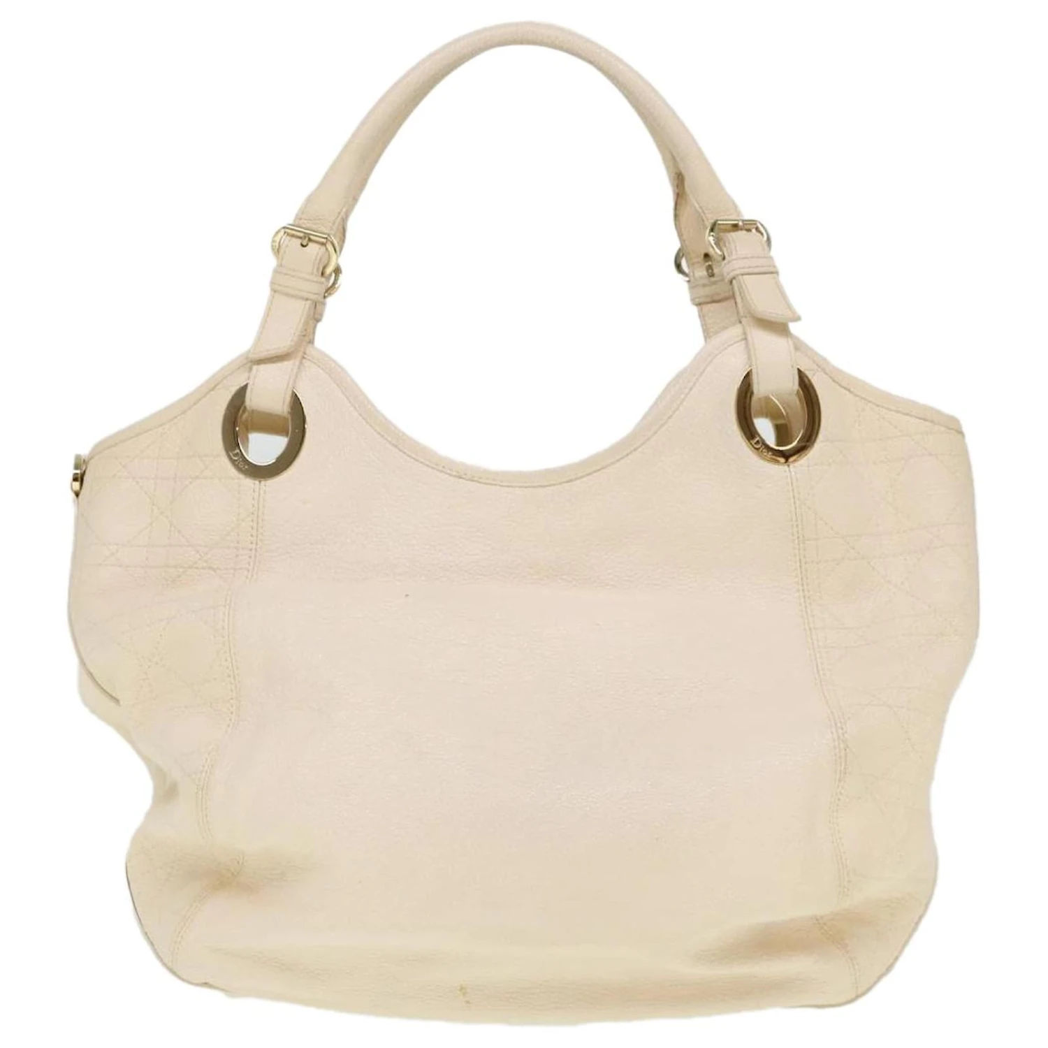 Christian Dior Sac Bandoulière Cuir Blanc 05-MA-1018 Auth Bs4523 2 Christian Dior Sac Bandoulière Cuir Blanc 05-MA-1018 Auth Bs4523 – Image 2