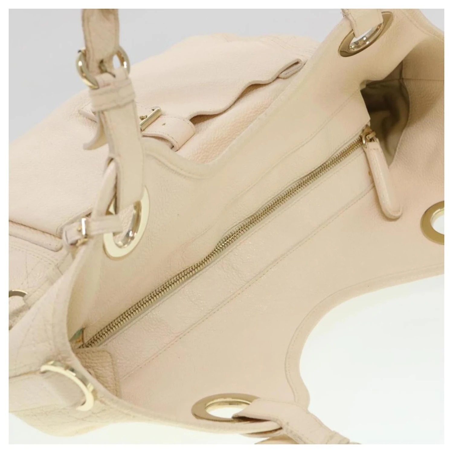 Christian Dior Sac Bandoulière Cuir Blanc 05-MA-1018 Auth Bs4523 6 Christian Dior Sac Bandoulière Cuir Blanc 05-MA-1018 Auth Bs4523 – Image 6