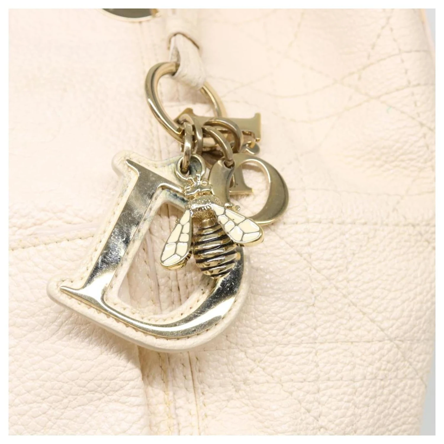 Christian Dior Sac Bandoulière Cuir Blanc 05-MA-1018 Auth Bs4523 8 Christian Dior Sac Bandoulière Cuir Blanc 05-MA-1018 Auth Bs4523 – Image 8