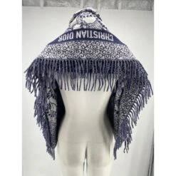 Echarpes DIOR T. Wool Bleu 9 Echarpes DIOR T. Wool Bleu -Outlet Élégance DIOR 858033 3