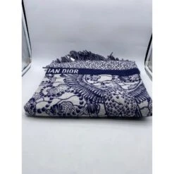 Echarpes DIOR T. Wool Bleu 13 Echarpes DIOR T. Wool Bleu -Outlet Élégance DIOR 858033 7