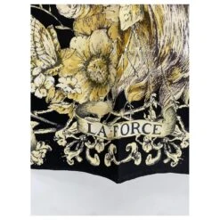 CHRISTIAN DIOR Foulards T. Silk Noir -Outlet Élégance DIOR 858057 4