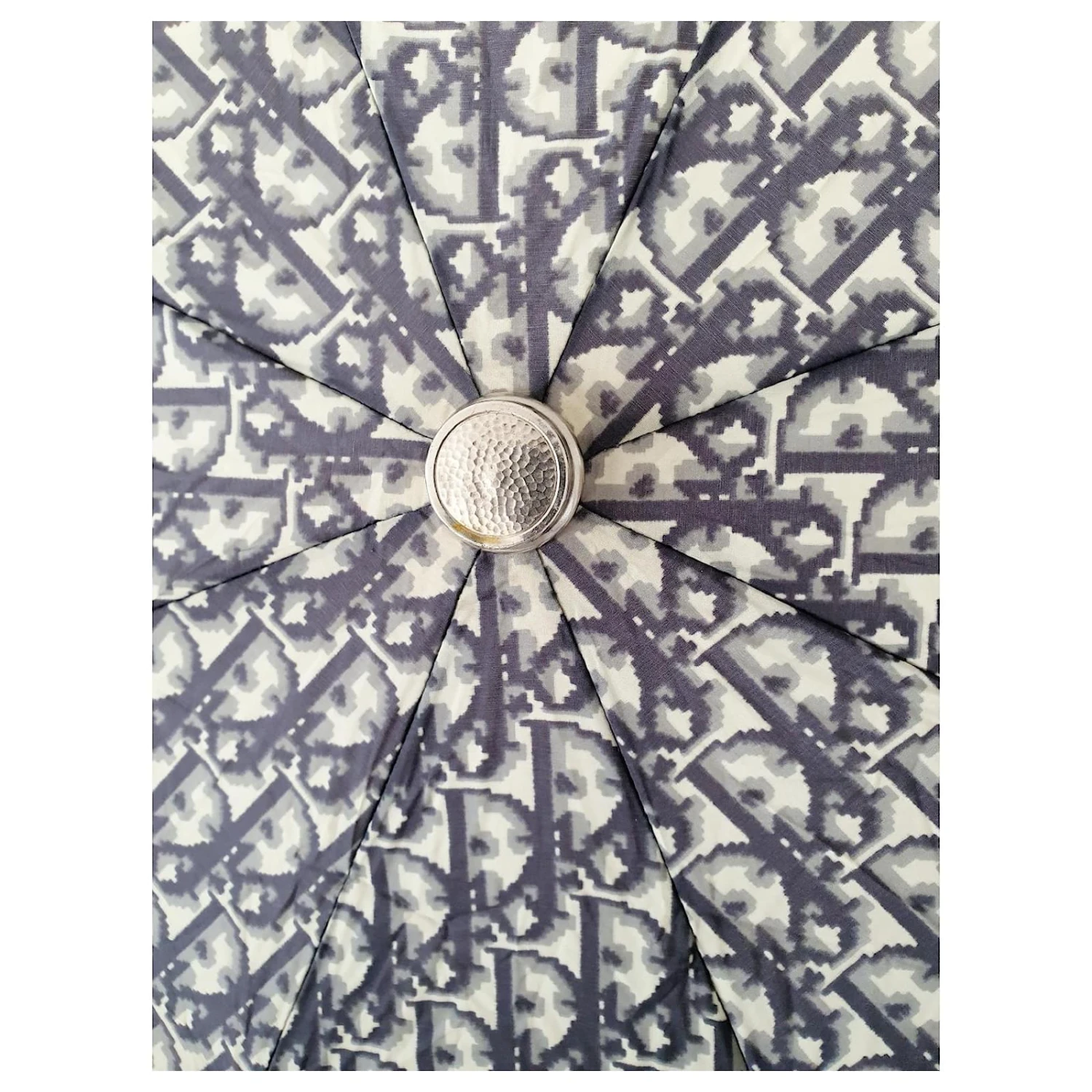 Parapluie Diorissimo Vintage Christian Dior Bleu 2 Parapluie Diorissimo Vintage Christian Dior Bleu – Image 2