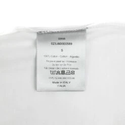 Hauts DIOR T.International S Coton Blanc -Outlet Élégance DIOR 859464 5