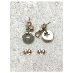 *Boucles D'oreilles Christian Dior Bijouterie Dorée -Outlet Élégance DIOR 861200 4
