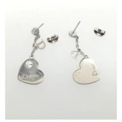 *Boucles D'oreilles Christian Dior Motif Cœur Bijouterie Argentée 8 *Boucles D'oreilles Christian Dior Motif Cœur Bijouterie Argentée -Outlet Élégance DIOR 861424 4