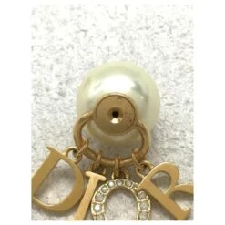 *Boucles D'oreilles Perle Christian Dior TRIBALES Blanc Bijouterie Dorée 7 *Boucles D'oreilles Perle Christian Dior TRIBALES Blanc Bijouterie Dorée -Outlet Élégance DIOR 861428 3