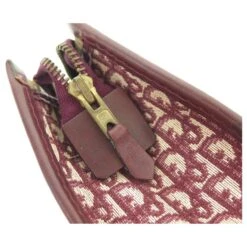 VINTAGE POCHETTE CHRISTIAN DIOR TROUSSE DE TOILETTE TOILE OBLIQUE BAG POUCH Rouge -Outlet Élégance DIOR 862025 7