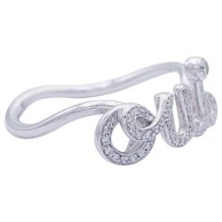 Bague Dior, "Dioramour - Oui", Or Blanc, Diamants. -Outlet Élégance DIOR 863790 5