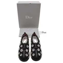Dior Baskets Embellies Fusion En Coton Noir 15 Dior Baskets Embellies Fusion En Coton Noir -Outlet Élégance DIOR 872600 8