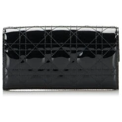 Dior Portefeuille à Chaîne Lady Dior Cannage Noir -Outlet Élégance DIOR 874223 3