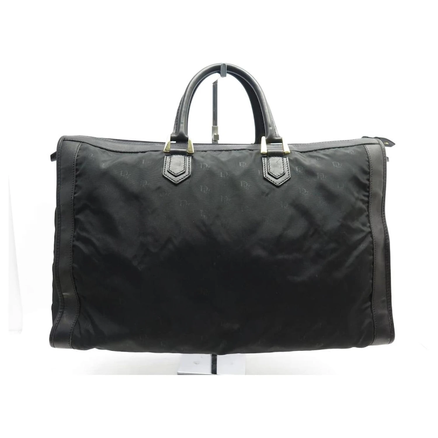 VINTAGE SAC A MAIN DE VOYAGE CHRISTIAN DIOR 50 CM EN TOILE MONOGRAMEE BAG Noir 2 VINTAGE SAC A MAIN DE VOYAGE CHRISTIAN DIOR 50 CM EN TOILE MONOGRAMEE BAG Noir – Image 2