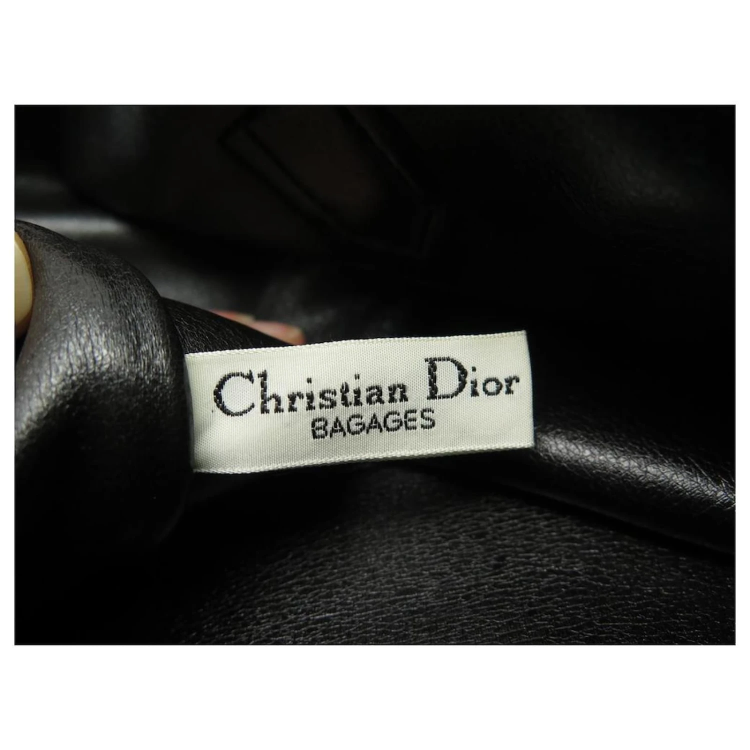 VINTAGE SAC A MAIN DE VOYAGE CHRISTIAN DIOR 50 CM EN TOILE MONOGRAMEE BAG Noir 6 VINTAGE SAC A MAIN DE VOYAGE CHRISTIAN DIOR 50 CM EN TOILE MONOGRAMEE BAG Noir – Image 6