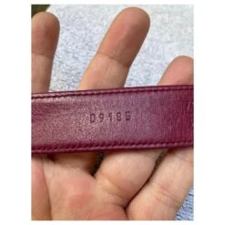 Superbe Ceinture Christian Dior En Cuir Et Métal Violet Bijouterie Dorée 12 Superbe Ceinture Christian Dior En Cuir Et Métal Violet Bijouterie Dorée -Outlet Élégance DIOR 876167 4