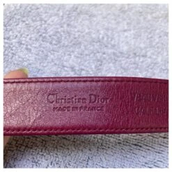 Superbe Ceinture Christian Dior En Cuir Et Métal Violet Bijouterie Dorée 14 Superbe Ceinture Christian Dior En Cuir Et Métal Violet Bijouterie Dorée -Outlet Élégance DIOR 876167 6