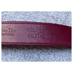 Superbe Ceinture Christian Dior En Cuir Et Métal Violet Bijouterie Dorée 15 Superbe Ceinture Christian Dior En Cuir Et Métal Violet Bijouterie Dorée -Outlet Élégance DIOR 876167 7