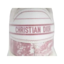 Baskets Christian Dior Addict Toile De Jouy Rose Blanc -Outlet Élégance DIOR 876256 5