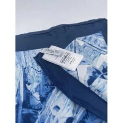 Echarpes DIOR T. Silk Bleu -Outlet Élégance DIOR 876804 5