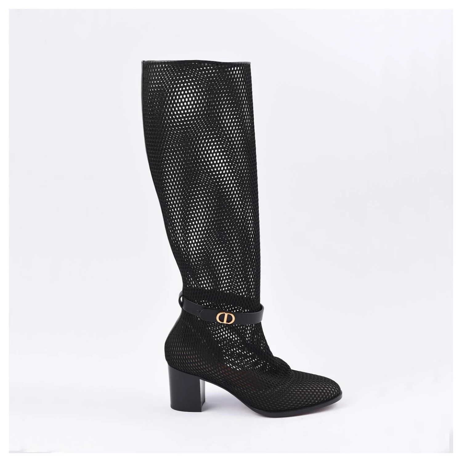 Bottes DIOR T.UE 36 Cuir De Vachette Noir 2 Bottes DIOR T.UE 36 Cuir De Vachette Noir – Image 2