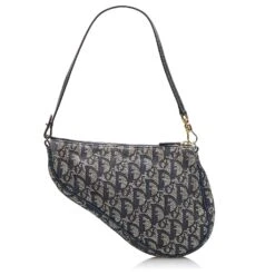 Saddle Mini Selle En Toile Dior Oblique Bleu -Outlet Élégance DIOR 878297 3