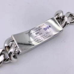 Christian Dior Bracelet Duo Lipgloss Chaîne Gorumette En Métal Argenté -Outlet Élégance DIOR 880260 6