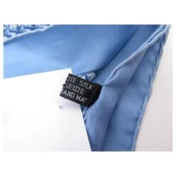 FOULARD CHRISTIAN DIOR POCHETTE TOILE MONOGRAMME OBLIQUE GAVROCHE BLEU SCARF 16 FOULARD CHRISTIAN DIOR POCHETTE TOILE MONOGRAMME OBLIQUE GAVROCHE BLEU SCARF -Outlet Élégance DIOR 881267 8